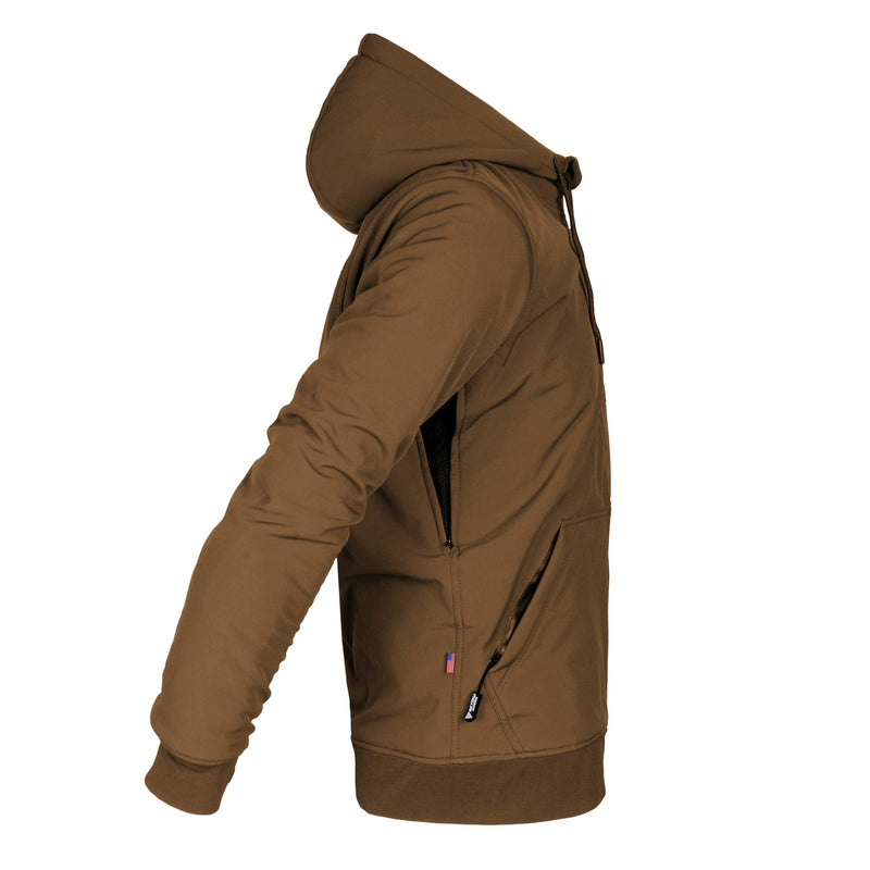 Load image into Gallery viewer, Protective SoftShell Unisex Hoodie - Light Brown Matte