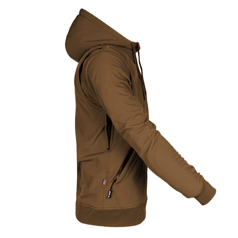 Load image into Gallery viewer, Protective SoftShell Unisex Hoodie - Light Brown Matte