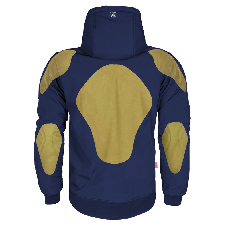 Load image into Gallery viewer, Protective SoftShell Unisex Hoodie - Navy Blue Matte