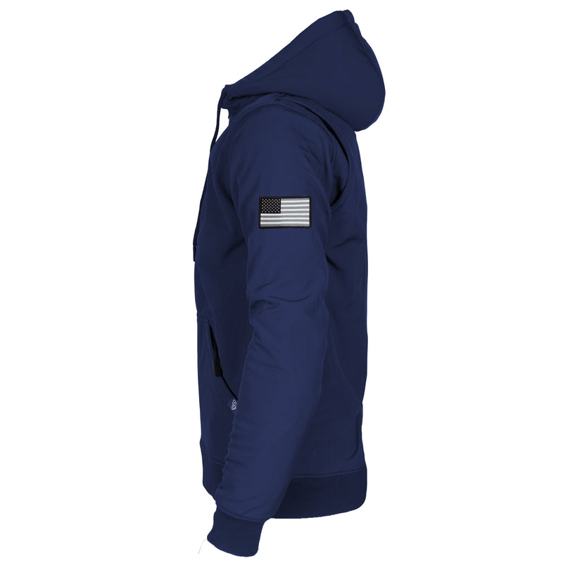 Load image into Gallery viewer, Protective SoftShell Unisex Hoodie - Navy Blue Matte