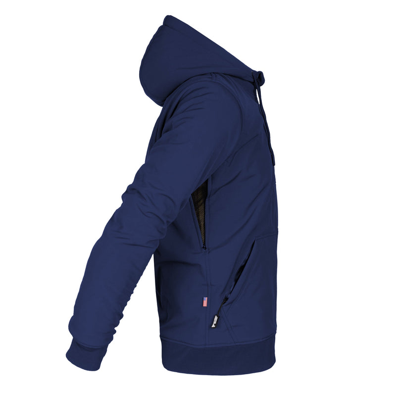Load image into Gallery viewer, Protective SoftShell Unisex Hoodie - Navy Blue Matte