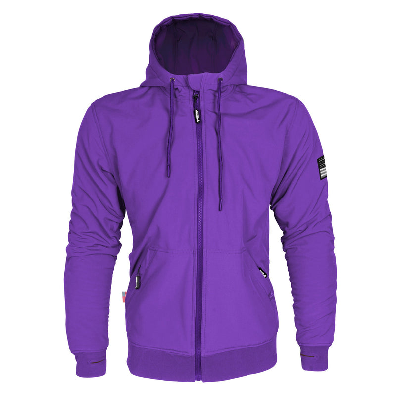 Load image into Gallery viewer, Protective SoftShell Unisex Hoodie - Purple Matte