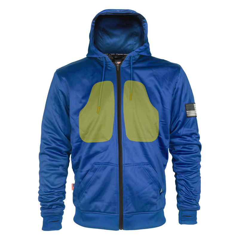 Load image into Gallery viewer, Blue Solid Ultra Protective Hoodie