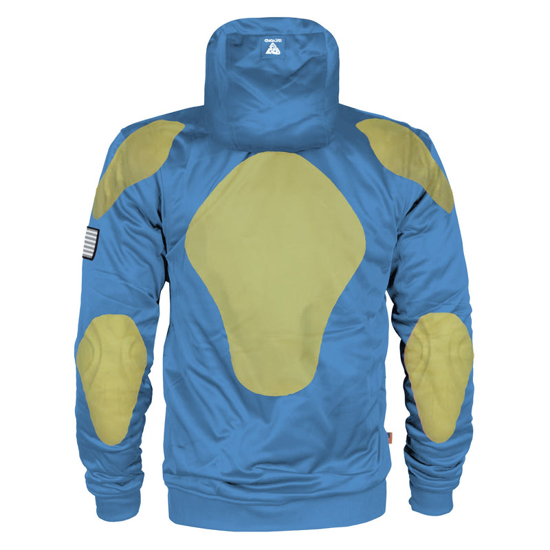 Load image into Gallery viewer, Sky Blue Solid Ultra Protective Hoodie with Pads
