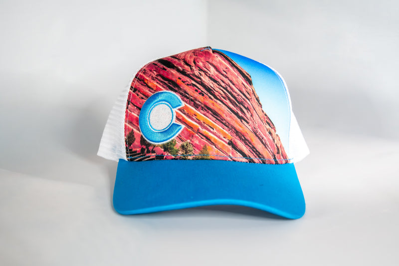 Load image into Gallery viewer, Red Rocks Trucker Hat V2