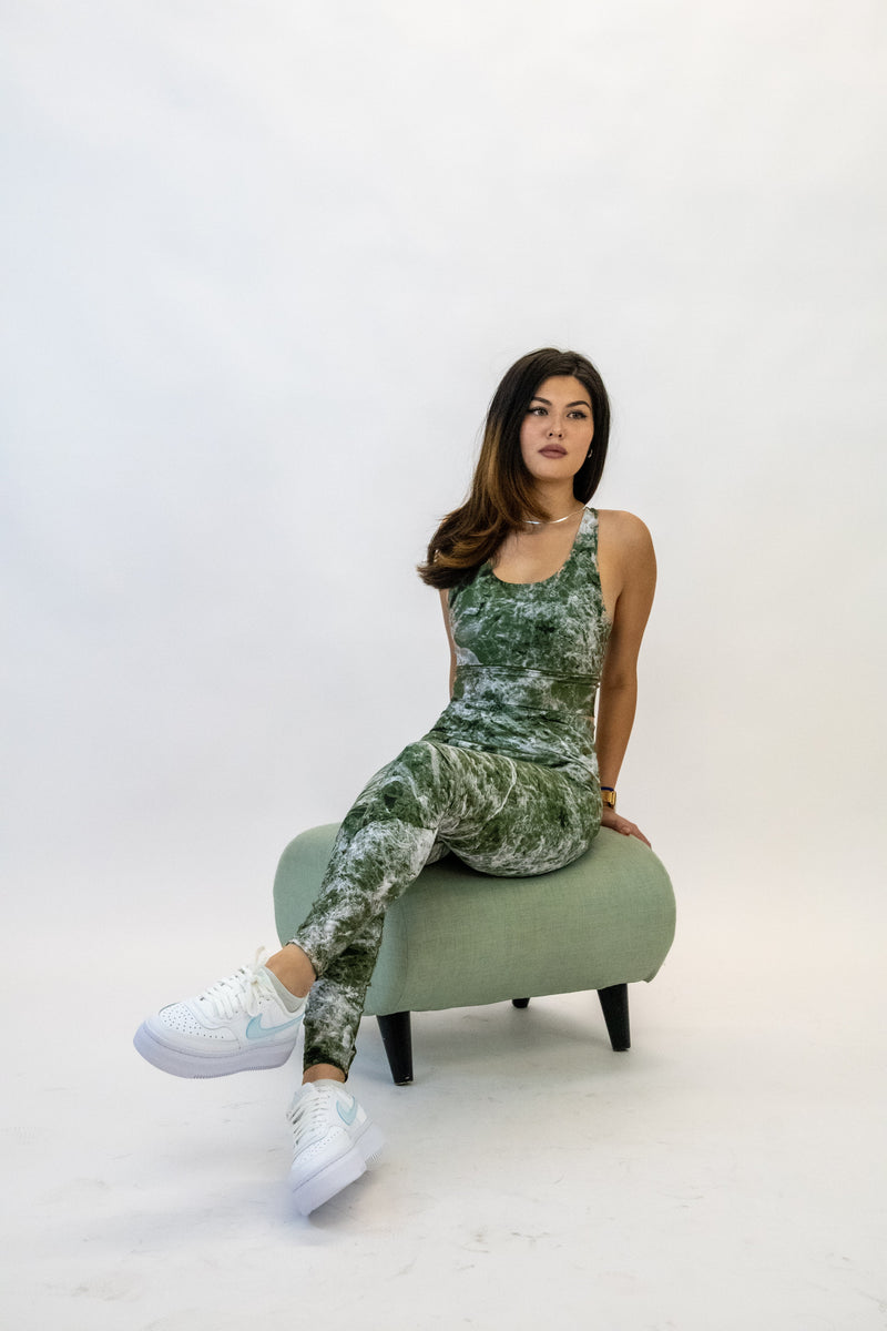 Load image into Gallery viewer, Sage Marble Yoga Pants