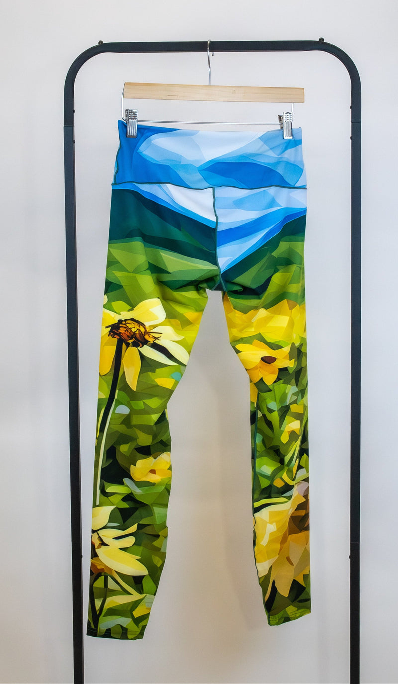 Load image into Gallery viewer, Sunflower Bloom Yoga Pants