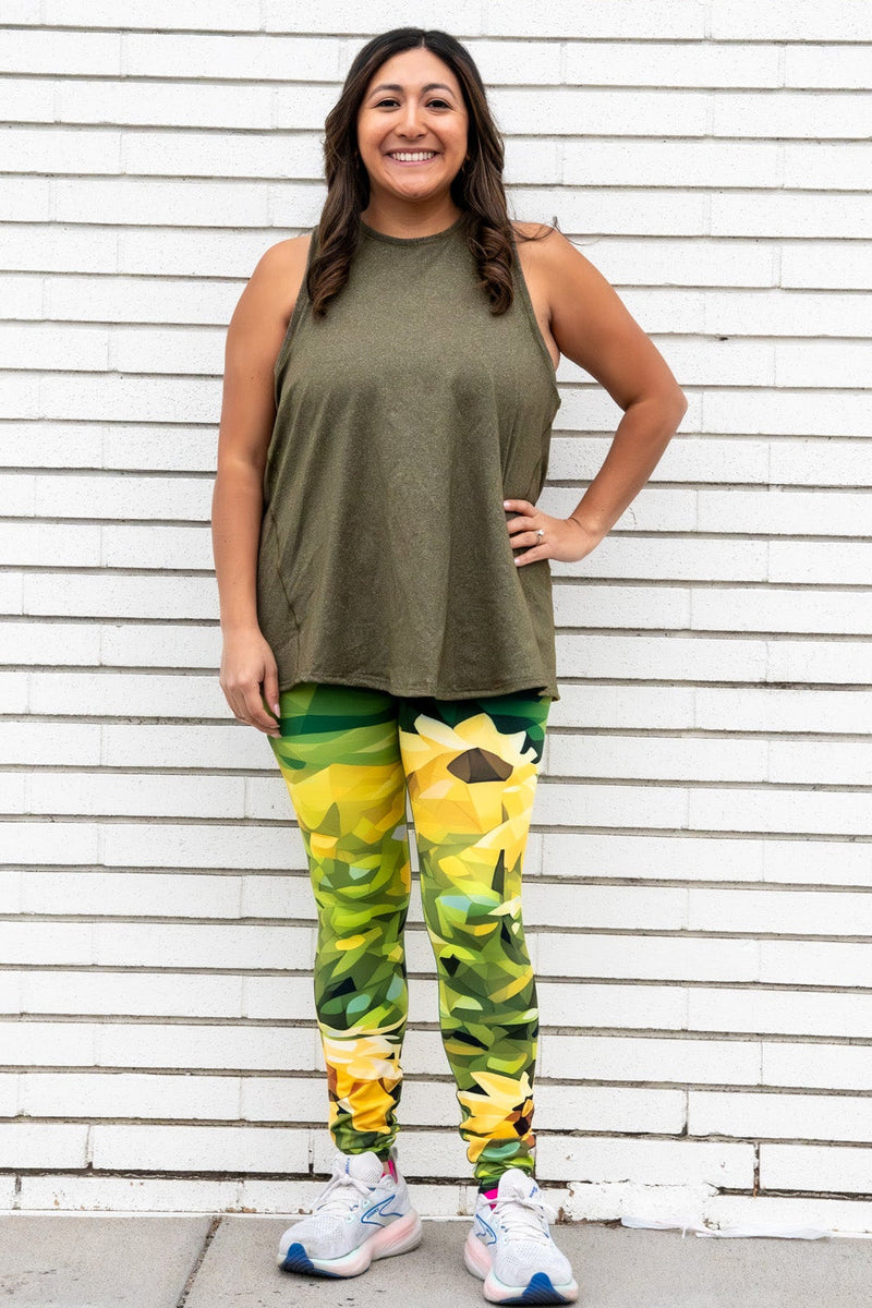 Load image into Gallery viewer, Sunflower Bloom Yoga Pants