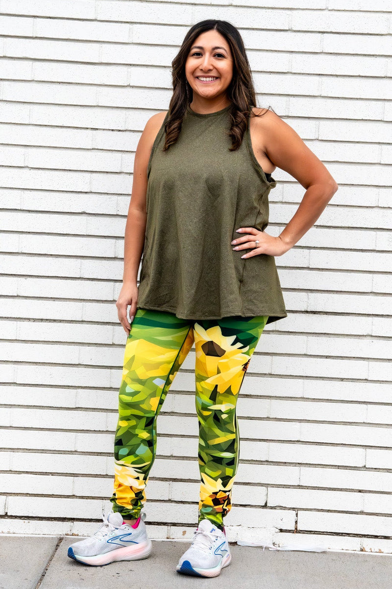 Load image into Gallery viewer, Sunflower Bloom Yoga Pants