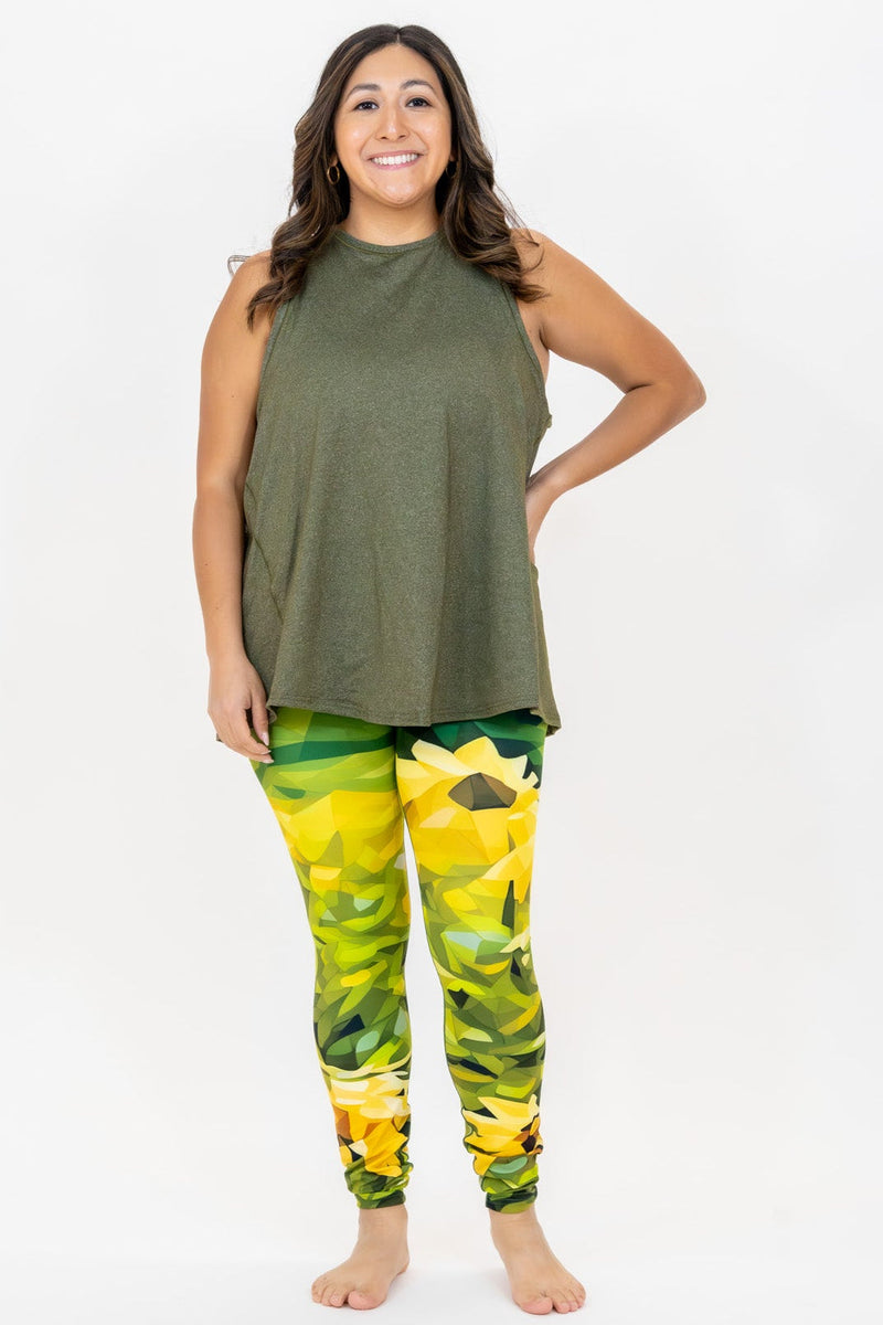 Load image into Gallery viewer, Sunflower Bloom Yoga Pants