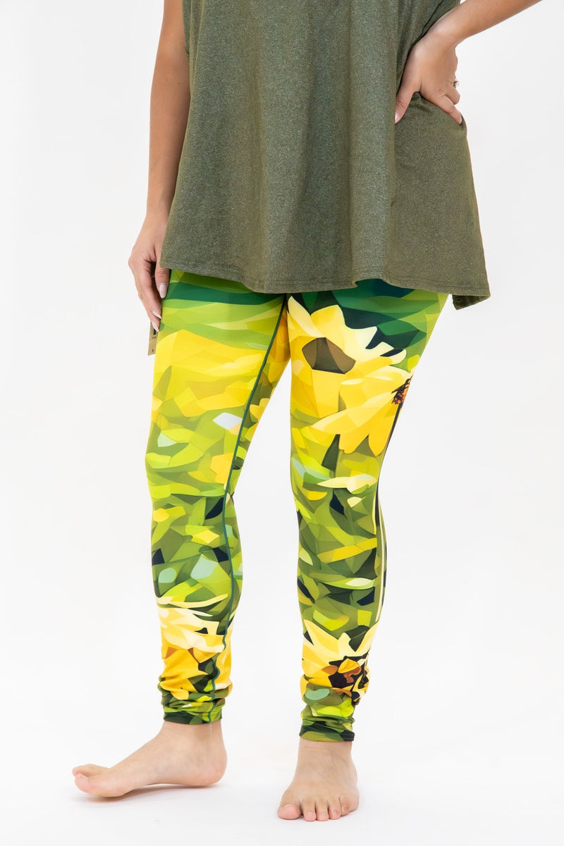 Load image into Gallery viewer, Sunflower Bloom Yoga Pants