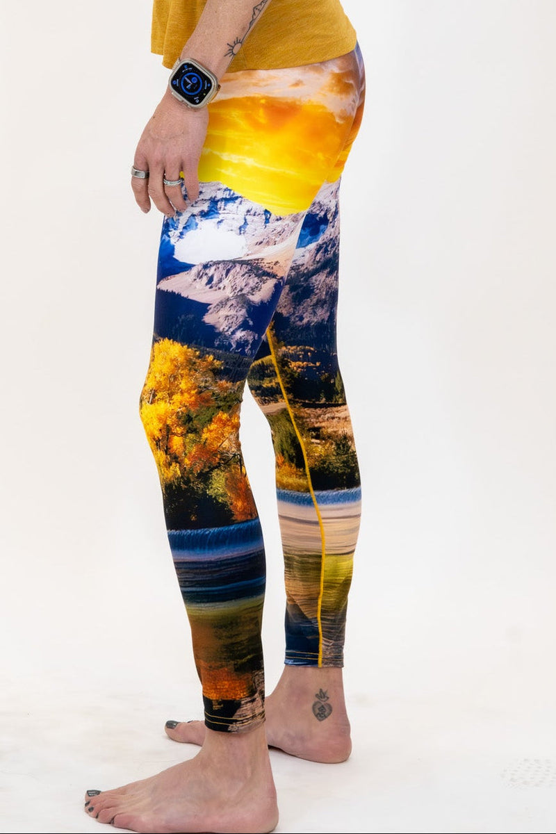 Load image into Gallery viewer, Capitol Peak Sunset Yoga Pants