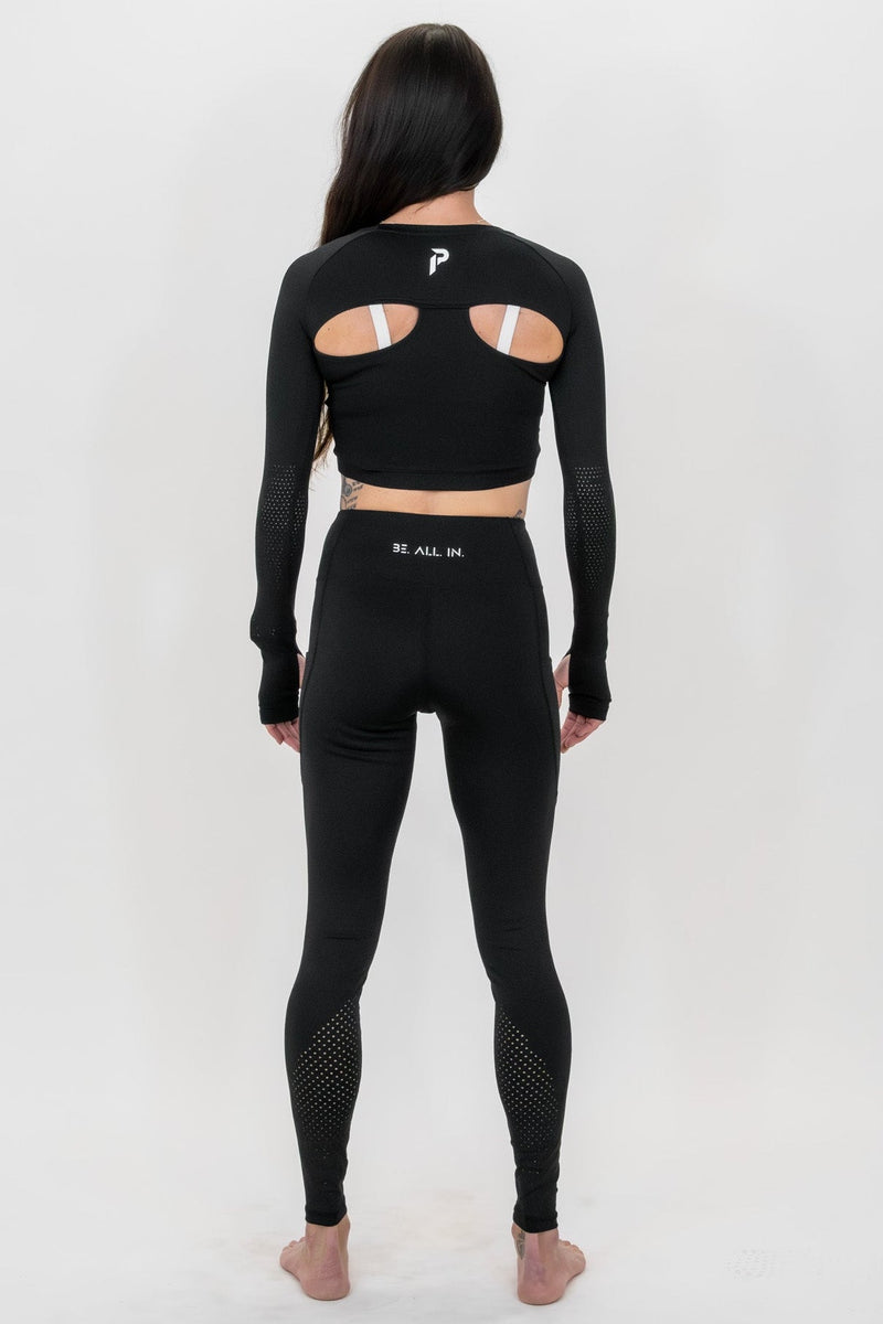 Load image into Gallery viewer, Iron Pulse Lifestyle Pocket Black Yoga Pant *FINAL SALE*