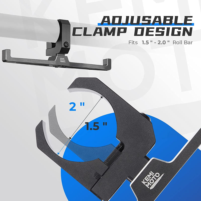 Load image into Gallery viewer, UTV Headset Hanger Helmet For 1.5"-2" Roll Cage