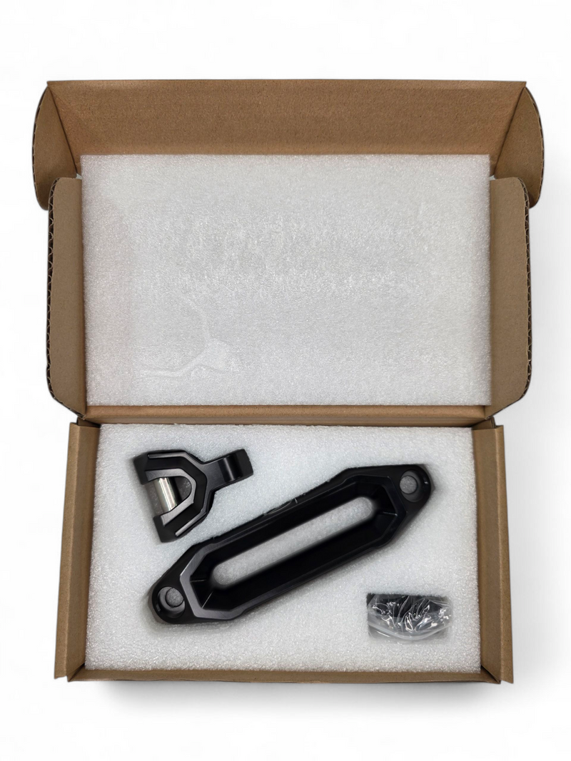 Load image into Gallery viewer, Elektric Offroad Designs UTV Winch Fairlead and Hook (Black)