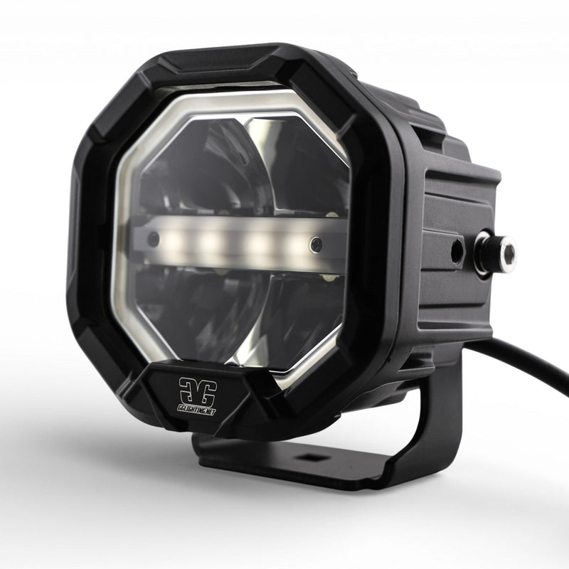 Load image into Gallery viewer, U-Con Interlocking Off Road LED Pod With Amber or White DRL Running Light