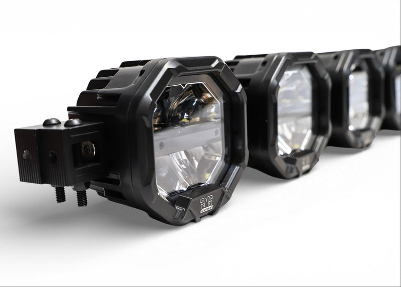 Load image into Gallery viewer, 8 Light U-Con Interlocking Off Road LED Pod With Amber or White DRL Running Light