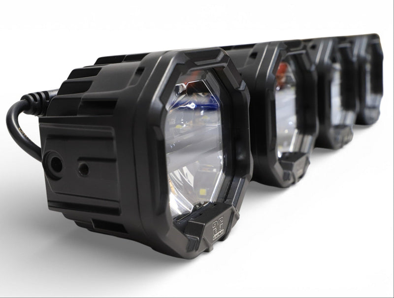 Load image into Gallery viewer, 7 Light U-Con Interlocking Off Road LED Pod With Amber or White DRL Running Light