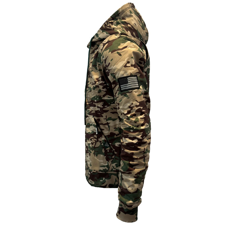 Load image into Gallery viewer, Protective SoftShell Unisex Camouflage Hoodie - “Delta Four”