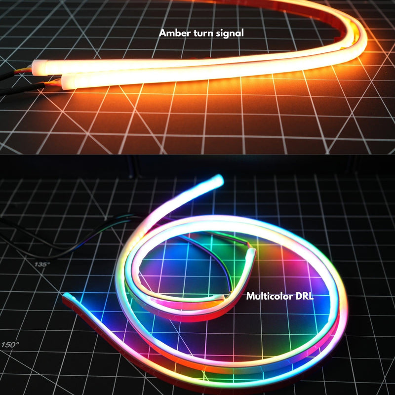 Load image into Gallery viewer, Universal Flexible Multicolor DRL Tube Strips | RGBW & Flow Series