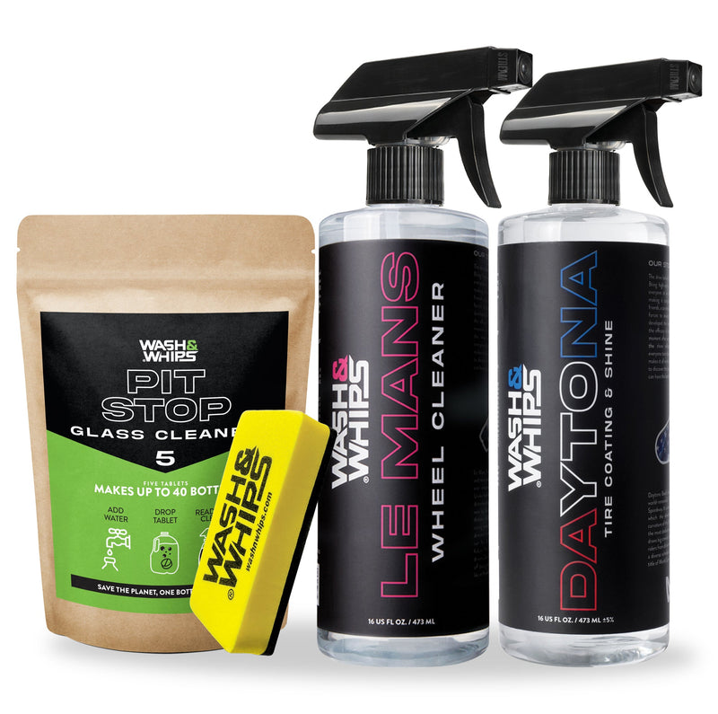 Load image into Gallery viewer, WASH&WHIPS Wheel & Tire Wash & Shine Kit - $48 Value