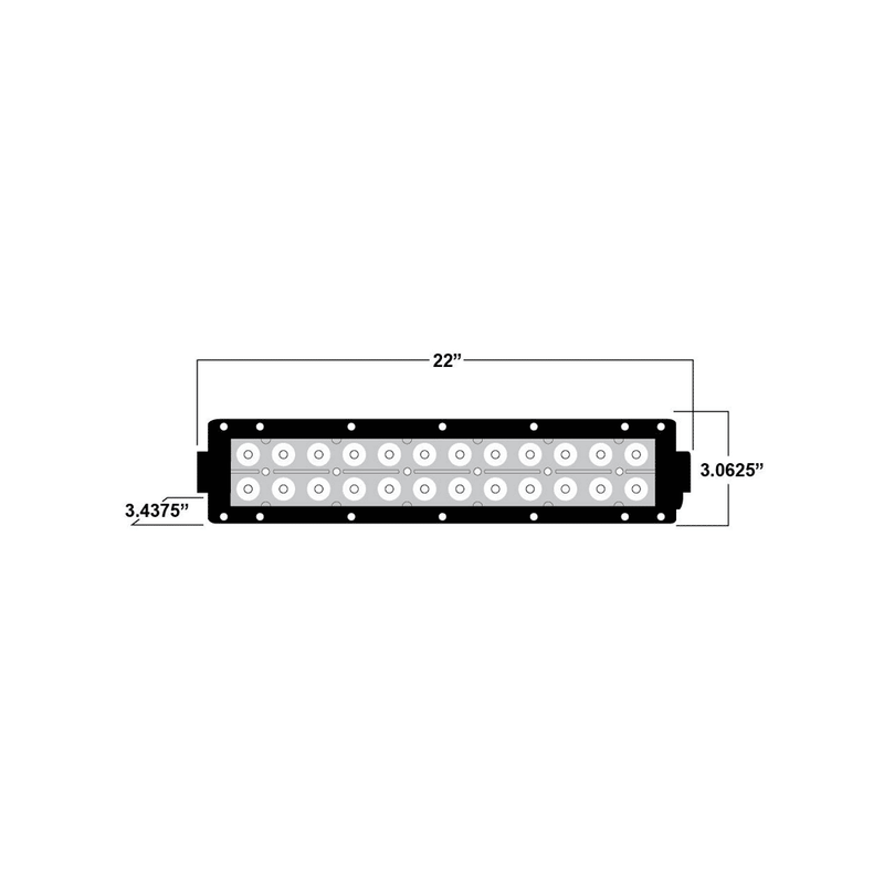 Load image into Gallery viewer, Dual Row LED Light bar 22 Inch