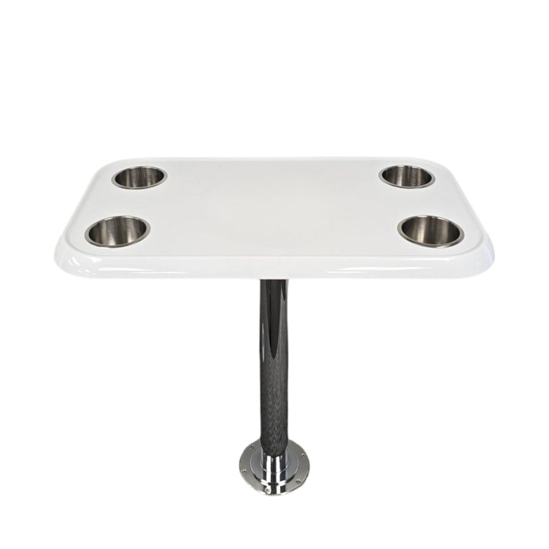 Load image into Gallery viewer, RV Side Tables | RV End Tables - Table Set - 6" Flush Mount Floor Plate / Anti Wobble, Cocktail Design (6 colors)