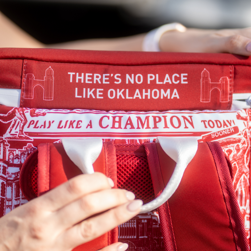 Load image into Gallery viewer, University of Oklahoma Backpack Cooler