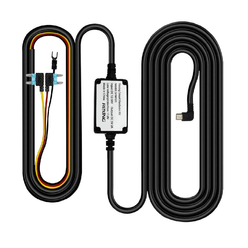 Load image into Gallery viewer, Rexing Smart Hardwire Kit Mini-USB Port for All Rexing Supercapacitor Models