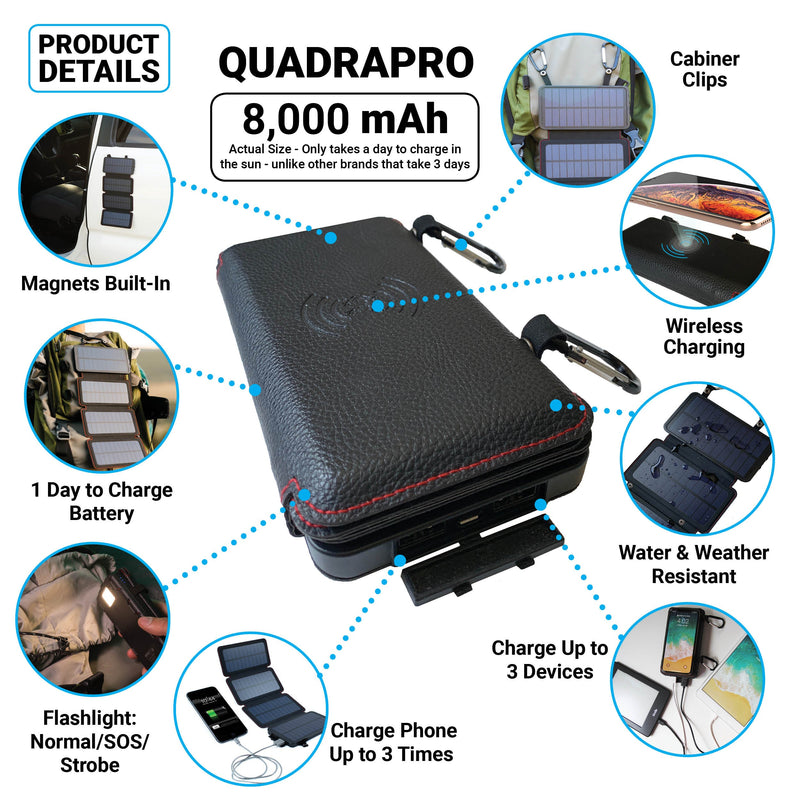 Load image into Gallery viewer, QuadraPro Solar Power Bank