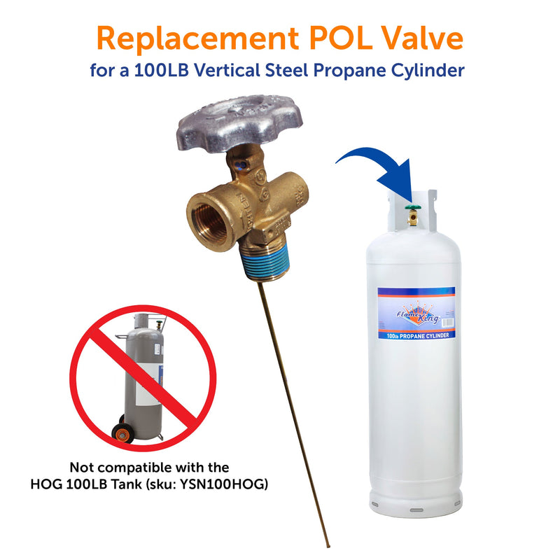 Load image into Gallery viewer, Flame King 100lb POL Valve