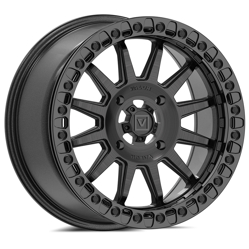 Load image into Gallery viewer, V09 BEADLOCK 17X8 +40 4X137 BRUSHED CHARCOAL