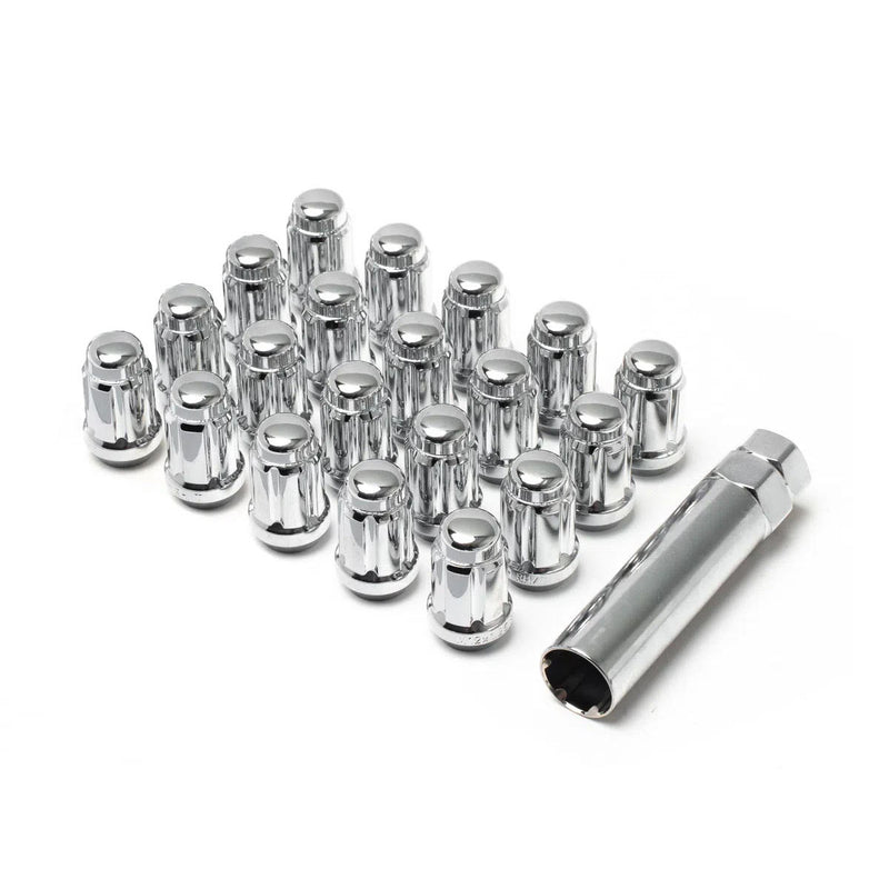 Load image into Gallery viewer, 12X1.25 SPLINE 4/5 LUG KIT 1.38" CHROME