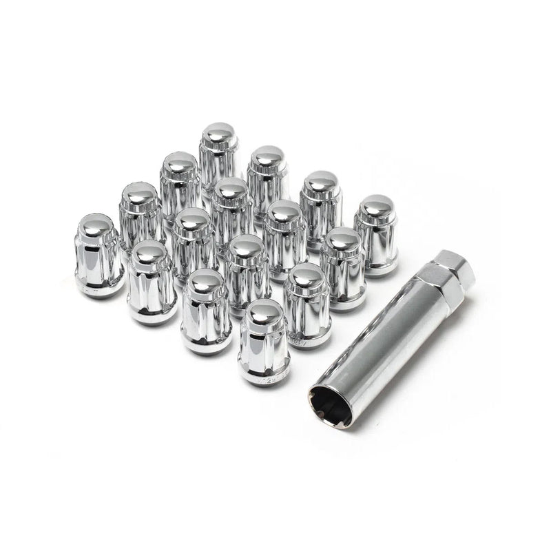 Load image into Gallery viewer, 12X1.25 SPLINE 4 LUG KIT 1.38" CHROME