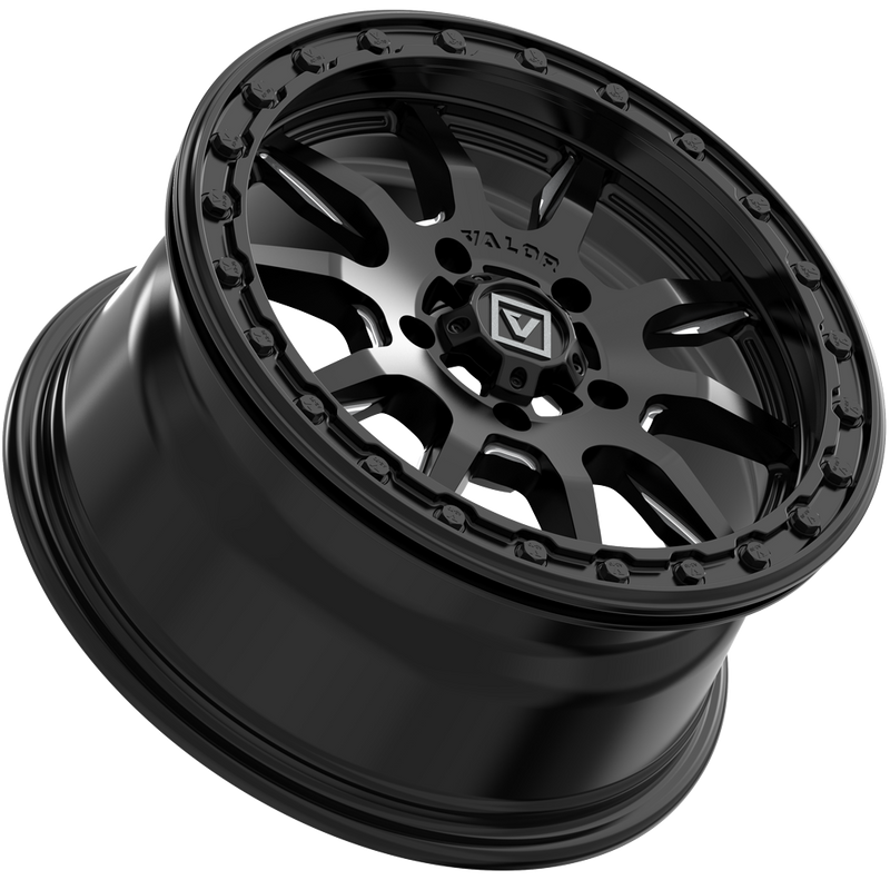 Load image into Gallery viewer, V15 BEADLOCK 15X7 +45MM 5X114.3 SATIN BLACK MILLED