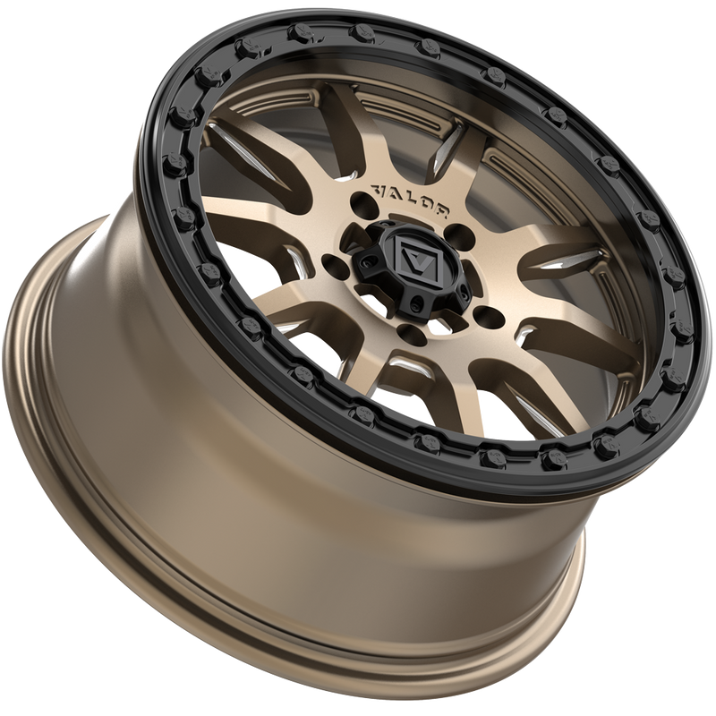 Load image into Gallery viewer, V15 BEADLOCK 15X7 +45MM 5X114.3 SATIN BRONZE MILLED