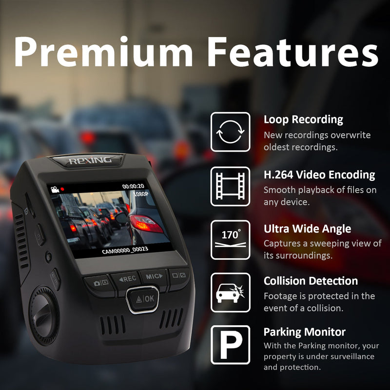 Load image into Gallery viewer, Rexing V1 Basic 1080p Dash Cam