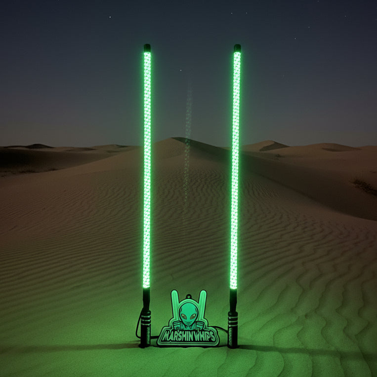 Load image into Gallery viewer, V2 Black Out LED Whip Set: The Ultimate Stealth