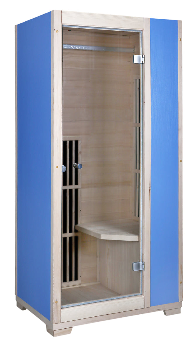 Load image into Gallery viewer, Blisspod | Vienna | Far Infrared Sauna | Canadian Hemlock Very Low EMF | 72.8"H x 35.4"W x 25.6"D | 1 Person