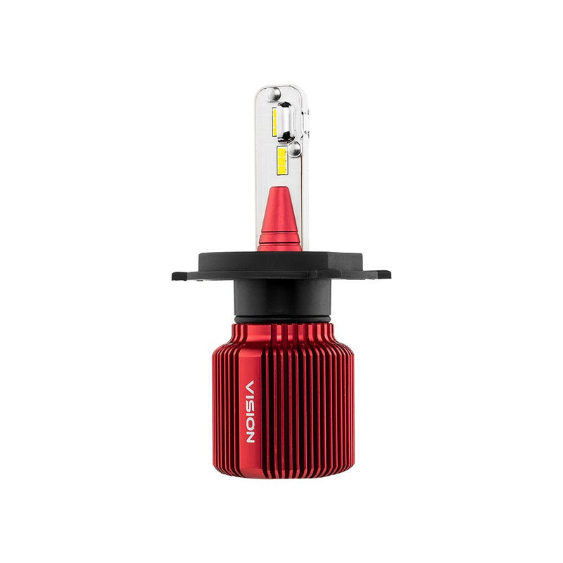 Load image into Gallery viewer, VISION H4 High/Low CSP LED Conversion Kit 6500K White 8000/5000 Lumens 50/30 Watts