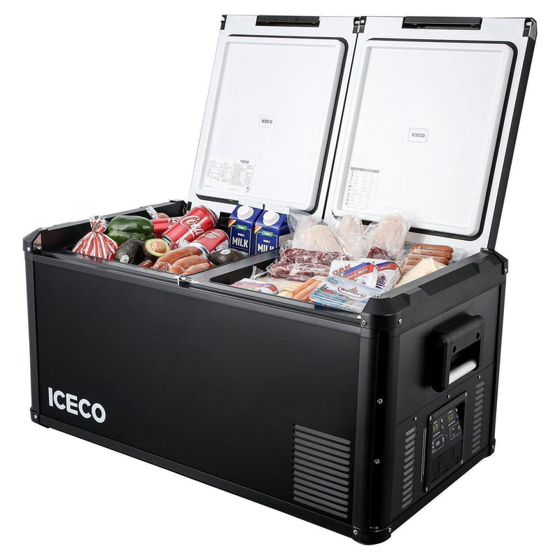 Load image into Gallery viewer, VL90ProD Dual Zone RV 12 volt Fridge Plug in Cooler | ICECO | 90 LT
