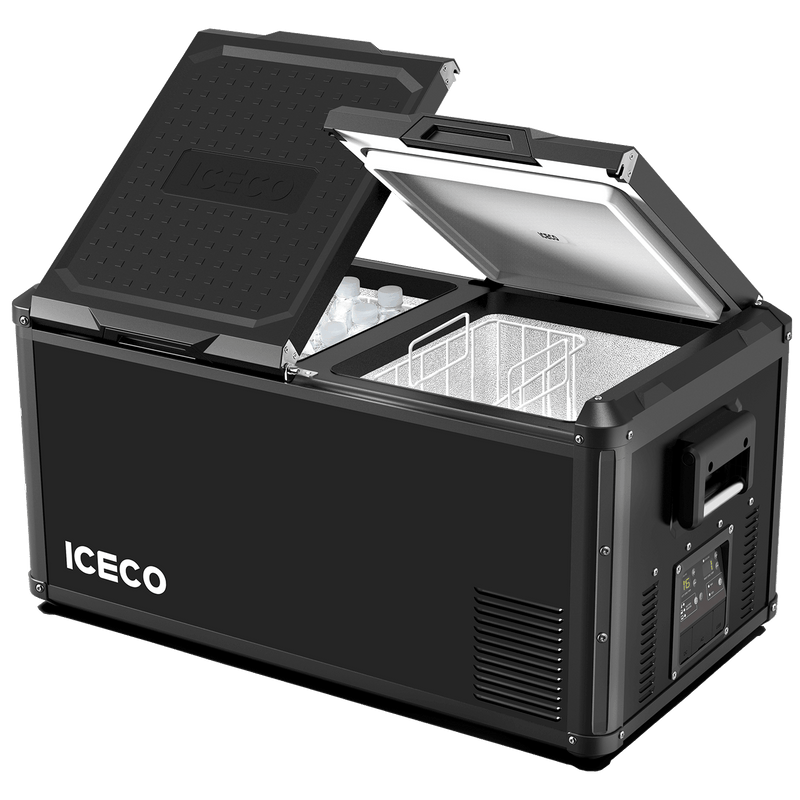Load image into Gallery viewer, VL90ProD Dual Zone RV 12 volt Fridge Plug in Cooler | ICECO | 90 LT