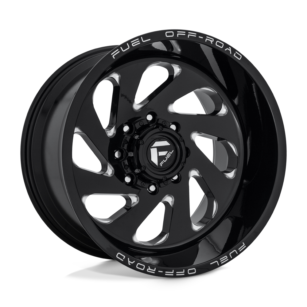 Fuel 1 Pc D637 Vortex Gloss Black Milled