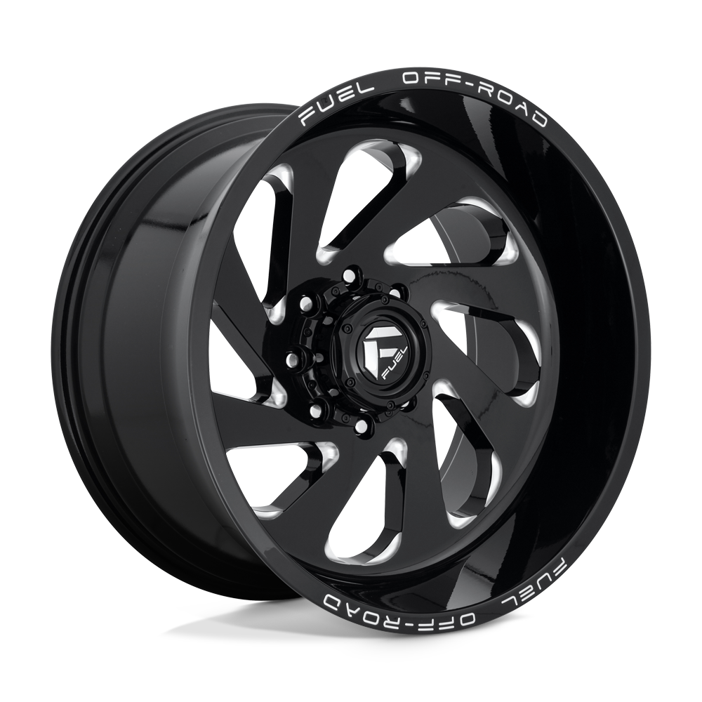 Fuel 1 Pc D637 Vortex Gloss Black Milled