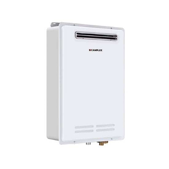 Load image into Gallery viewer, Camplux Whole Home Outdoor Tankless Hot Water Heater 6.86 GPM for 3-4 Persons Whole House | White