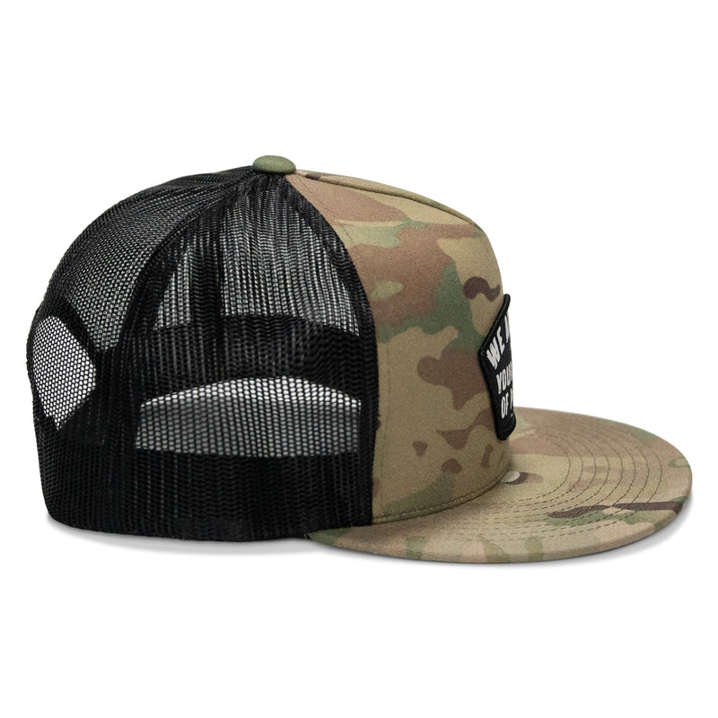 Load image into Gallery viewer, We Are Not Your Kind Of People Patch Flatbill Snapback Hat