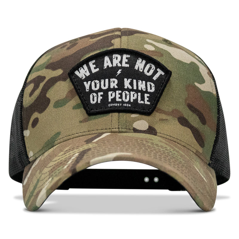 Load image into Gallery viewer, We Are Not Your Kind Of People Patch Snapback Hat