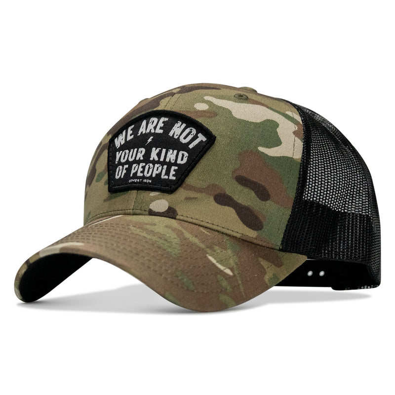 Load image into Gallery viewer, We Are Not Your Kind Of People Patch Snapback Hat