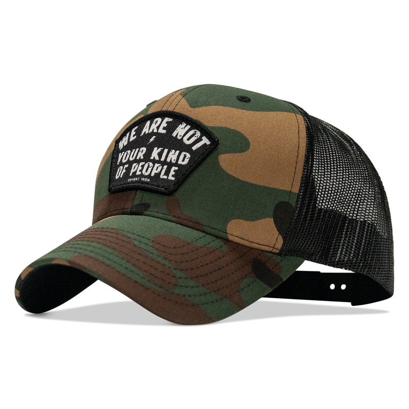 Load image into Gallery viewer, We Are Not Your Kind Of People Patch Snapback Hat