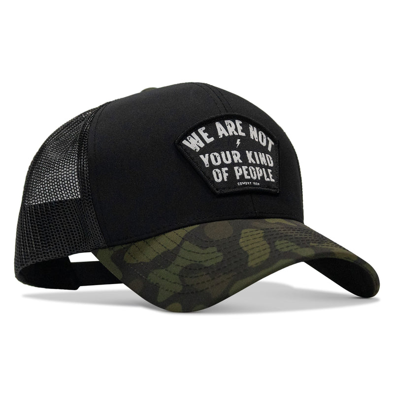 Load image into Gallery viewer, We Are Not Your Kind Of People Patch Snapback Hat
